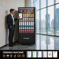 Máquina Expendedora Combinada Comercial para Snacks y Bebidas Frías con Pantalla Táctil y Sistema de Pago