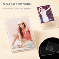 Porte-cartes Premium Personnalisable en PVC Transparent Avancé avec Protection RFID 35pt pour Cartes de Baseball et Cartes d'Identité Modèle 26