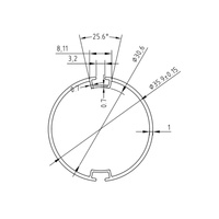 Fournisseur de tubes en aluminium de 38mm Tuyau rond anodisé 7075 T6 Rail de poteau de garde-corps de rideau rond en aluminium