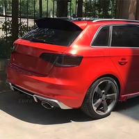 Système d'échappement pour Audi A3, mise à niveau au style RS3, diffuseur arrière, tuyaux d'échappement, embouts de silencieux, années 2012-2016