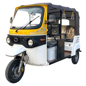 Taxi Tuk Tuk Bajaj Auto Rickshaw 3 Wheel Gasoline Electric Hybrid for Daily Life