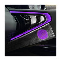 Coques d'enceintes en acier inoxydable or/argent avec éclairage d'ambiance pour BMW Nouvelle X3 G45, accessoires de garniture intérieure de voiture