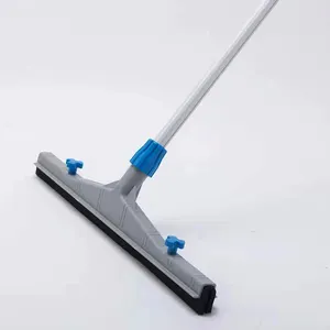 Heavy Duty Plastic Floor Water Squeegee With Replaceable Rubber Foam Blade For Floor Wiping