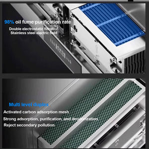 Campana de cocina comercial Venless, más de 99% filtros electrostáticos, eliminación de humo de cocina y campana extractora sin conductos - Product Image 5