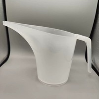 Verres doseurs en plastique à long bec de 500 ml, 1 L, 2 L avec poignée et échelle graduée pour la pâtisserie, les œufs et les tartes