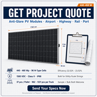 Panneau solaire anti-reflet avec boîtier de jonction IP68 et verre arrière semi-céramique de 2,0 mm pour montage extérieur sur toiture et au carport