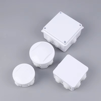 Boîtier de jonction étanche IP65 durable en ABS blanc pour raccordement de câbles DIY intérieur/extérieur