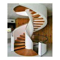 Structure en acier d'escalier en colimaçon d'intérieur moderne prête à installer pour les appartements