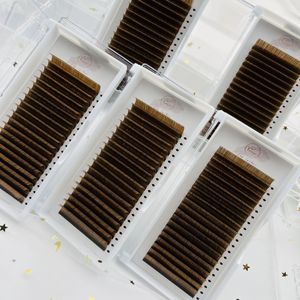 Extensions de cils classiques individuels de qualité supérieure Logo personnalisé Mat Dark Jet Volume blanc cils 25mm longueur en gros - Product Image 3