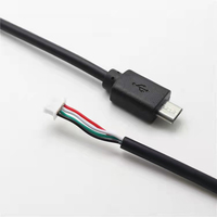 Ángulo personalizado micro macho a cable USB de 4 pines Jst Molex Picoblade a Usb Mini B Conjunto de cable de enchufe