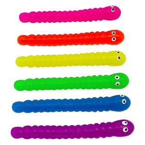 Jouet anti-stress personnalisé - Jouets en TPR en forme de chenille colorée, pour soulager le stress et la tension, adorables jouets en gel souple à tirer - Product Image 4