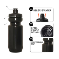 Bouteille d'eau de cyclisme personnalisée sans BPA avec logo, bouteille à boisson pour vélo, bouteille d'eau portable à presser pour le cyclisme
