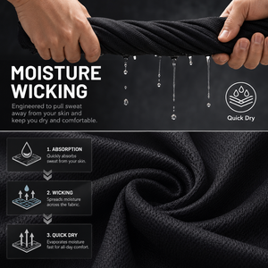 <span class=keywords><strong>Polo</strong></span> da Uomo Personalizzate 100% Poliestere <span class=keywords><strong>Manica</strong></span> Corta Asciugatura Rapida UPF 50+ Performance Tattica con Colletto per Escursionismo e Golf - Product Image 6