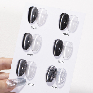 ZRKGEL ODM/OEM เจลทาเล็บแมวตา 6 สีใสประกายแสงจันทร์ คริสตัลคุณภาพสูง แฟชั่นเซ็ตเจลทาเล็บสำหรับขายส่ง - Product Image 1