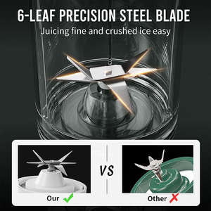 Xmas Mega Sale Citrus Juicer Cup Set avec batterie et alimentation électrique RV Ready Healthy Smoothie Kit Livre de recettes Remise de Noël - Product Image 2