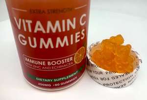 เยลลี่วิตามินซีรสส้มมีอาหารเสริมเพื่อสุขภาพสำหรับผู้ใหญ่และวัยรุ่นที่ไม่ใช่สำหรับทารกแรกเกิดและสตรีมีครรภ์ - Product Image 6