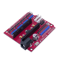 Placa de expansión WAVFAT NANO IO Shield V1.0 para Nano, Escudo de prototipo de bricolaje multiusos con interfaz I2C