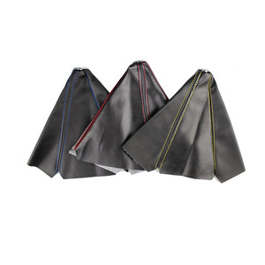 CRASTP <b>Gear</b> Shift Dust <b>Cover</b> Leather Universal Car Manual Transmission <b>Stick</b> <b>Cover</b> With Color Stitching For Upgrade - Product Image 3