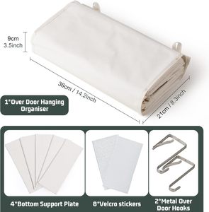 Organizador de almacenamiento de 4 niveles sobre la puerta, decoración Bohemia, organizador de almacenamiento colgante, almacenamiento de macramé para guardería - Product Image 2