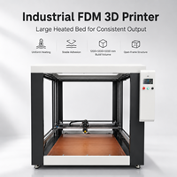 Imprimante 3D FDM industrielle à plateau chauffant de grande taille, volume d'impression 1200x1200x1200mm, avec plaque chauffante en silicone et plateforme en verre trempé, pour usine