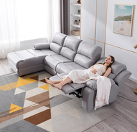 Bequemes Wohnzimmer Sofa Liege sofa Kombination Leder Schnitts ofa