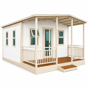 Maison préfabriquée en conteneur avec auvent couvert pour hôtel insulaire, complexe hôtelier de plage et maison de vacances tropicale - Product Image 3