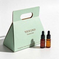 Boîte d'emballage cosmétique et parfum en gros avec poignée, boîte d'emballage cosmétique de haute qualité, boîte d'emballage de parfum à l'encre de soja