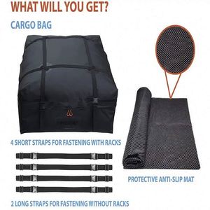 Échantillon gratuit de sac de rangement pour toit de voiture, imperméable et robuste, sac de transport de bagages pour toit de voiture - Product Image 2