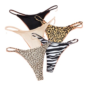 Culotte string taille basse 5 couleurs, double couche, à nouer devant, en nylon, sexy, invisible, pour le yoga et le fitness - Product Image 3