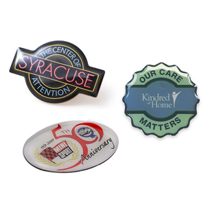 Customizable Corporate Activity Charity School Graduation Souvenir <b>Badge</b> Epoxy Resin Metal Offset Printed Lapel <b>Pin</b> For Suit Men - Product Image 3