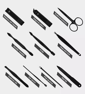 Juego de <span class=keywords><strong>manicura</strong></span> <span class=keywords><strong>y</strong></span> <span class=keywords><strong>pedicura</strong></span> profesional de 18 piezas, cortaúñas con estuche de viaje de cuero negro, juego de <span class=keywords><strong>manicura</strong></span> <span class=keywords><strong>y</strong></span> <span class=keywords><strong>pedicura</strong></span> - Product Image 6