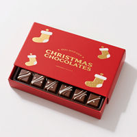 Boîte cadeau en papier de qualité alimentaire personnalisée, emballage de Noël haut de gamme pour chocolat, biscuits et aliments pour bébés - Boîtes rigides recyclables