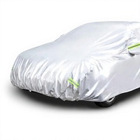 Housse de voiture en polyester imperméable et résistante aux intempéries, Oxford 150D, protection UV, anti-neige, anti-poussière, pour berlines, 190 pouces, réfléchissante