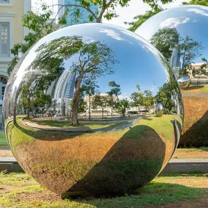 Vendita della fabbrica della decorazione del giardino 1000 millimetri di grandi dimensioni in metallo in acciaio inox sfera cava