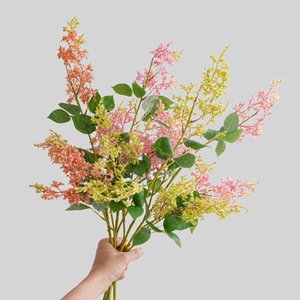 ดอกไม้ประดิษฐ์ CallaFloral Baby's Breath สีเขียว ชมพู ม่วง สำหรับตกแต่งภายใน ทำจากโพลีเอสเตอร์ น้ำหนัก 86 กรัม รุ่น CL37100 - Product Image 1