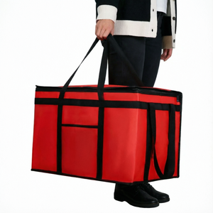 Bolsas Térmicas Extra Grandes Rojas para Entrega de Pizza, Bolsas Refrigerantes para Catering, Bolsas para Doordash, 22x14x13, Bolsas para Congelador, Bolsas para Compras - Product Image 1