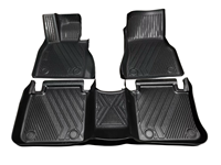 Tapis de sol de voiture 3D en TPE sur mesure pour BMW, qualité alimentaire, inodores, imperméables, antidérapants, avec logo OEM
