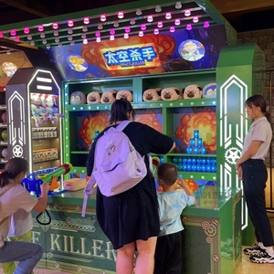 อาคารธีมสวนสาธารณะบูธสัมปทานสำหรับงานเทศกาลแกลเลอรี่เกมยิง <span class=keywords><strong>Krazy</strong></span> Kans เกมขนาดใหญ่เกมสนุกๆในงานเทศกาลและกิจกรรม - Product Image 5