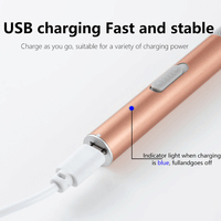 Lampe de poche LED Nettoyeur d'oreille Endoscope Penlight Spoon Cleaning Ear Curette Light Spoon with Magnifier Ear Wax Removal