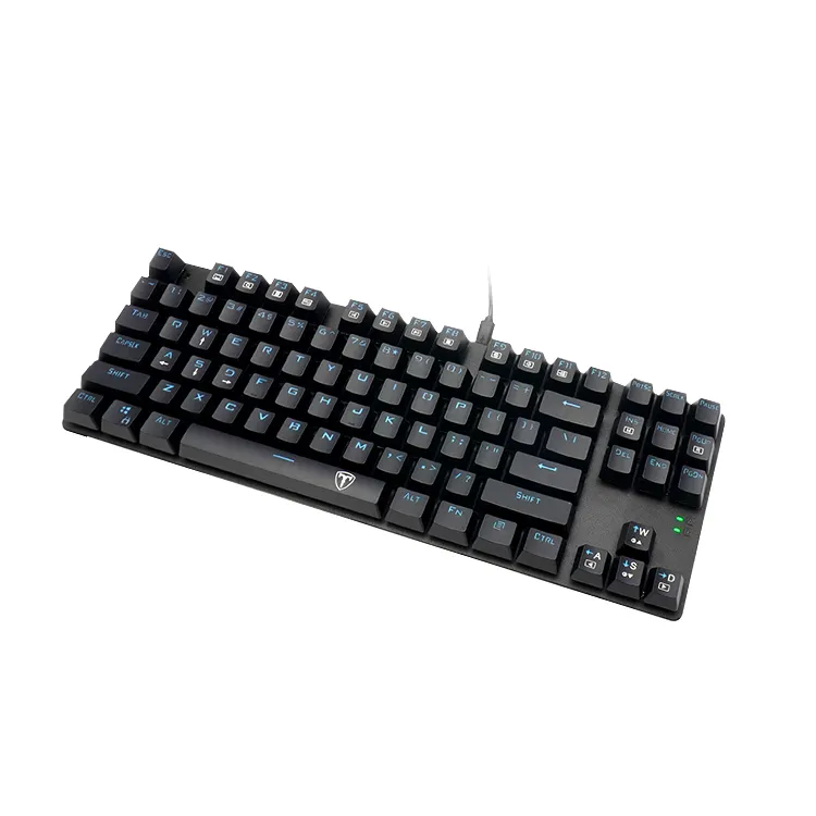 Hot sale 87 Keys ice blue backlight Outemu switch TKL gaming mechanical keyboard