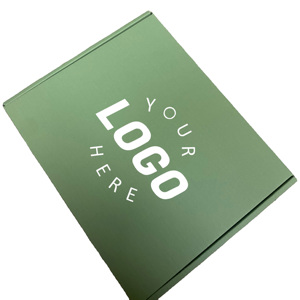 Fabricante personalizado barato personalizado verde papel buzones ropa cartón corrugado embalaje cajas de envío con logotipos impresos - Product Image 1