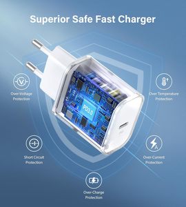 Caricabatterie Rapido USB-C con Tecnologia GaN Universale 20W 30W 35W, Cavo Retrattile, Ricarica Wireless Magnetica, Adattatore Europeo per - Product Image 2