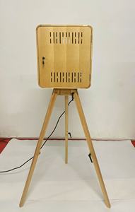 Vintage Ahşap 15.6'' Fotoğraf Kabini Kabuklu Kiosk, Tripod Standlı Taşınabilir Kiralık Parti Kabini, Windows Sistemli - Product Image 4