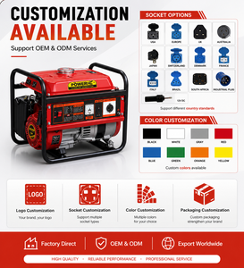 Générateur à essence 2KW / Arrêt automatique en cas de faible niveau d'huile / Kit de roues / Portable / Urgence domestique et industrielle - Product Image 6