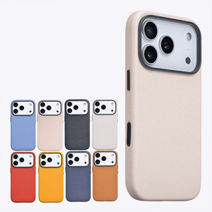 เคสโทรศัพท์หนังแท้กันกระแทกมีหลายสีสำหรับ <span class=keywords><strong>iPhone</strong></span> 17ซีรีส์เคสโทรศัพท์หนังมีแม่เหล็กกันกระแทกรับโลโก้ได้ตามต้องการ - Product Image 3