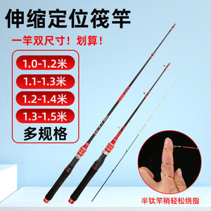 Caña de Pescar Thousand Bridges Raft Rod de Aleación de Titanio y Carbono, Acción Media-Rápida, para Pesca en Agua Dulce - Product Image 3