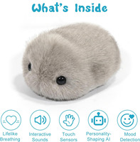 Robot Compagnon en Peluche IA Personnalisé ODM pour l'Évolution Émotionnelle, Réaction Réaliste à la Touche, Jouet en Peluche Doux, Approvisionnement Direct Usine