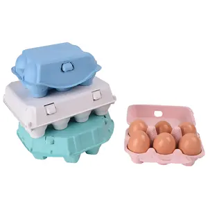 Биоразлагаемый лоток для яиц, картонная коробка 4 6 8 10 12, оптовая продажа, лоток для яиц, картонная коробка