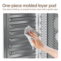 Déshydrateur alimentaire domestique 6 plateaux en acier inoxydable avec moteur à pompe, contrôle numérique intelligent, temps/température réglables pour sécher fruits et légumes