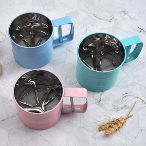 Wholesale Stainless Steel Flour Shaker Sifter Handle DIY Pastry Bakery Gadget Kitchen <b>Baking</b> Tools - Product Image 4